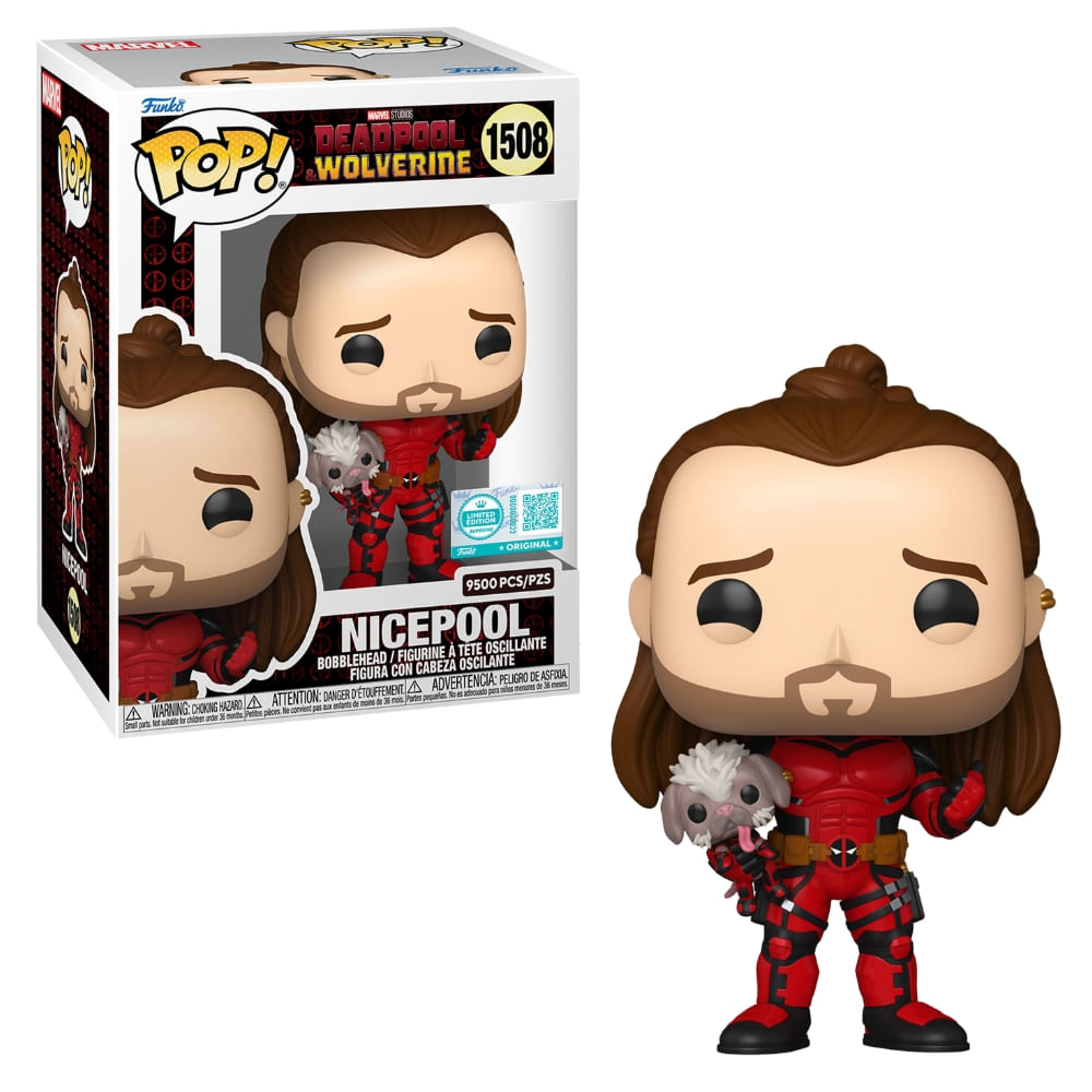 Boneco Funko Pop Ed Ltd Marvel Deadpool & Wolverine Nicepool