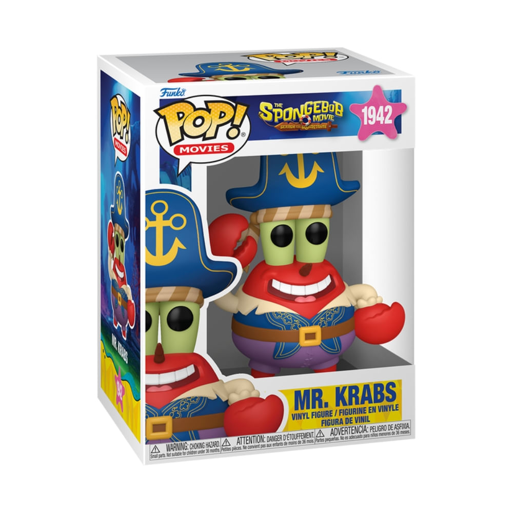Boneco Funko Pop! Bob Esponja O Filme - Pirata Siriguejo - Imagem 2