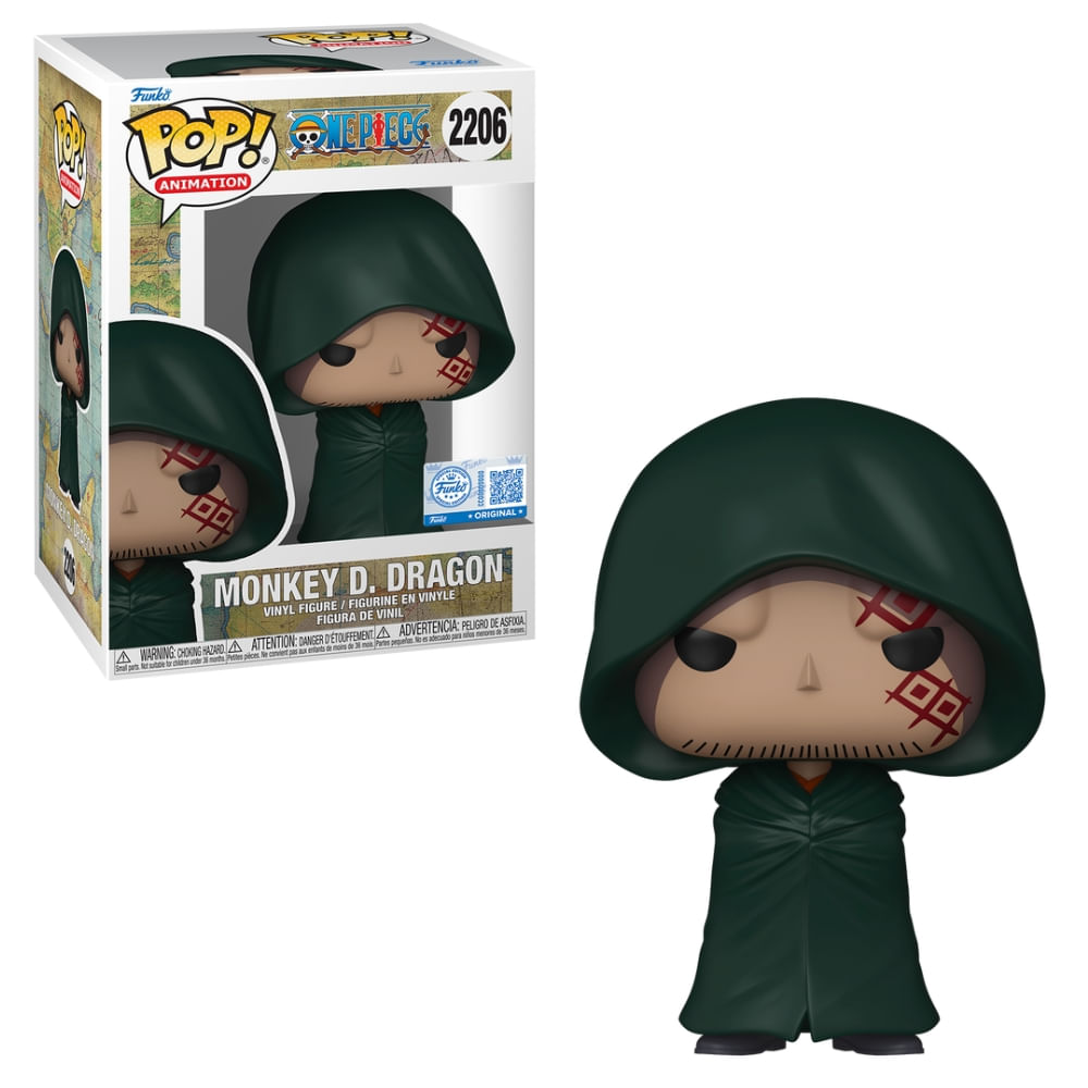Boneco Funko Pop! Exclusivo One Piece - Monkey D. Dragon com Chase
