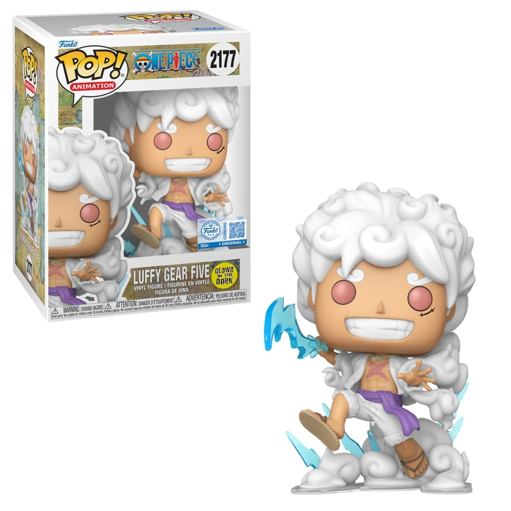 Boneco Funko Pop! Exclusivo One Piece - Luffy Gear Five (Glow)