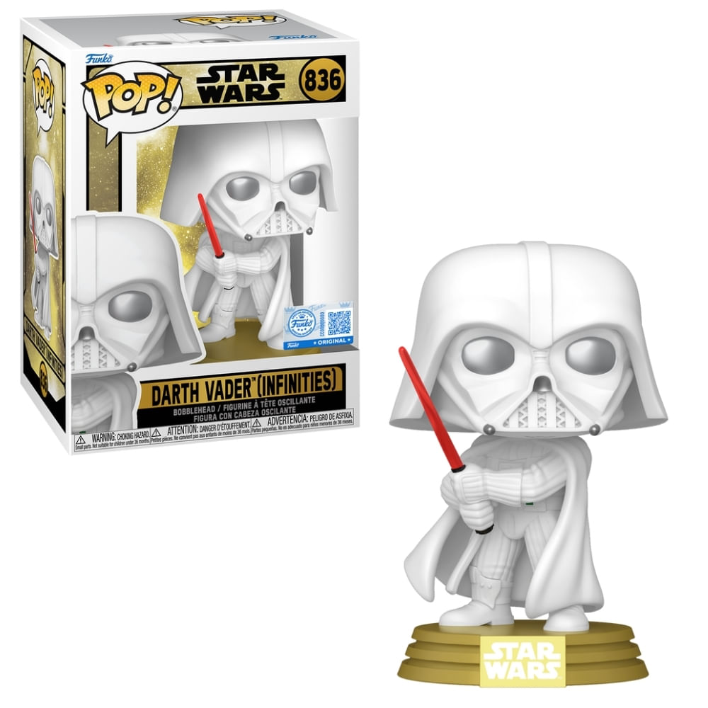 Boneco Funko Pop! Exclusivo Star Wars Legends - Darth Vader (Branco)