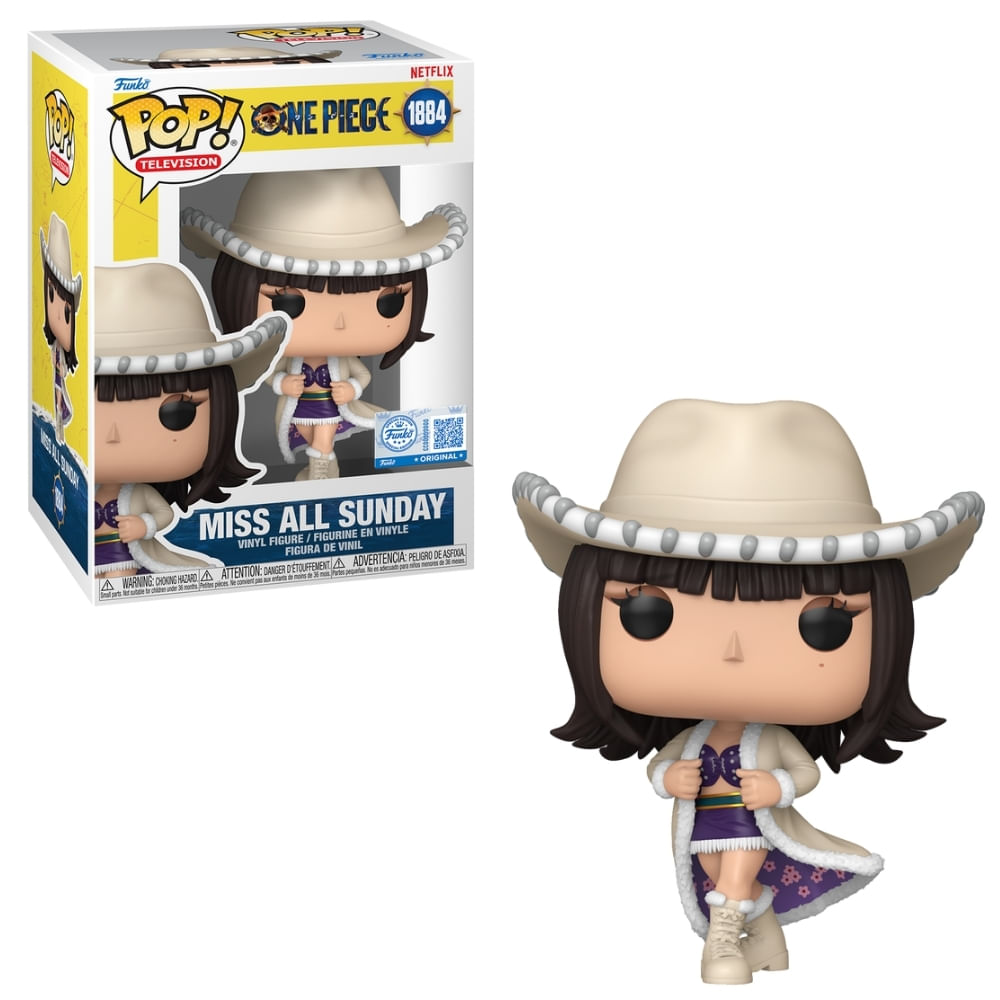 Boneco Funko Pop! Exclusivo One Piece Live Action - Miss All Sunday