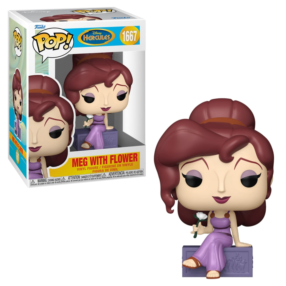 Boneco Funko Pop! Disney Hércules - Meg com Flor