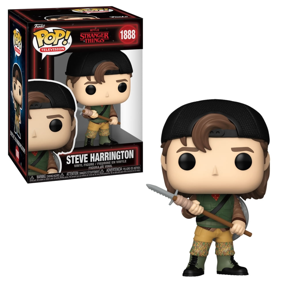 Boneco Funko Pop! Stranger Things T5 - Steve com lança