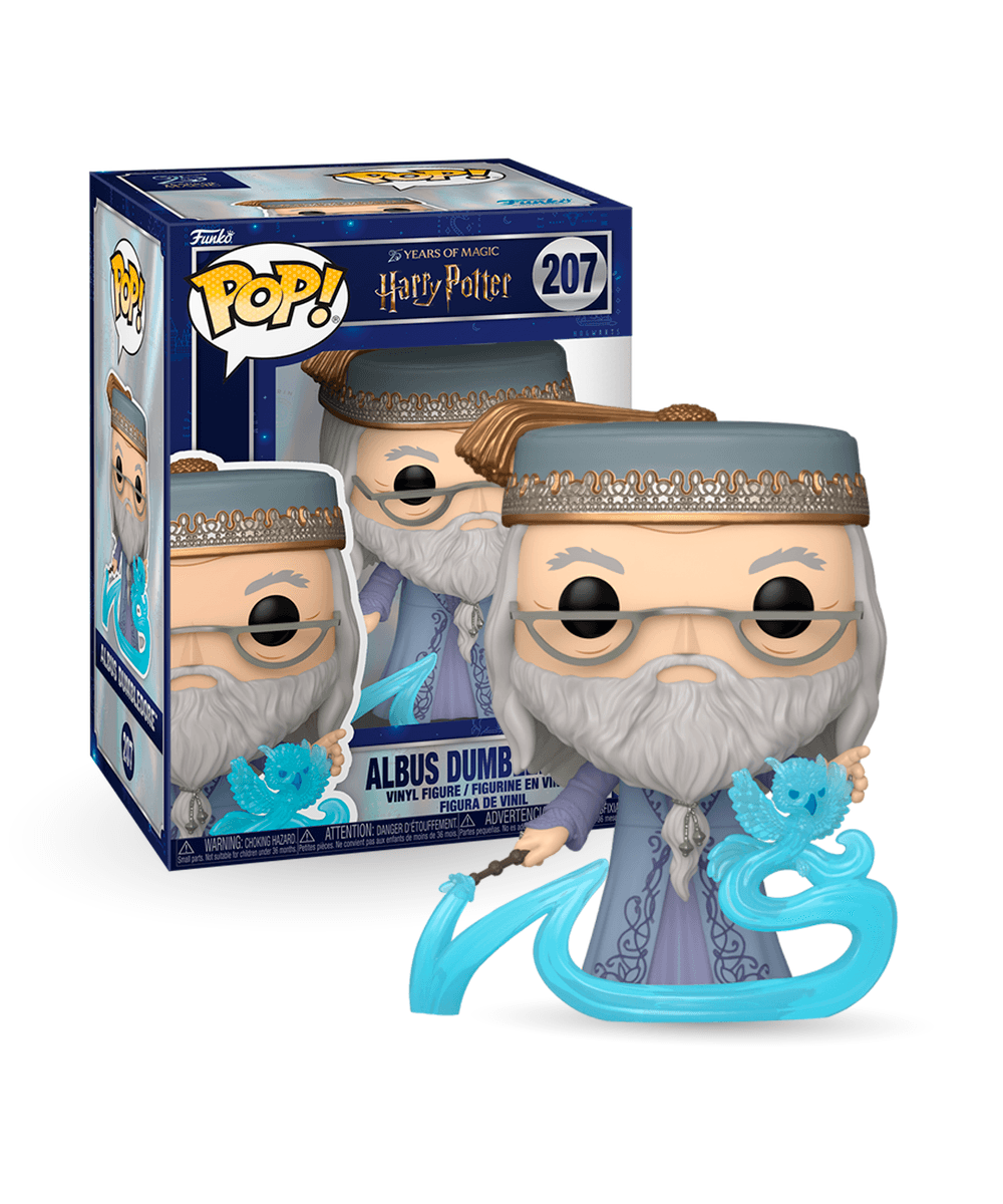 Boneco Funko Pop! Harry Potter 25 Anos - Dumbledore Com Patrono