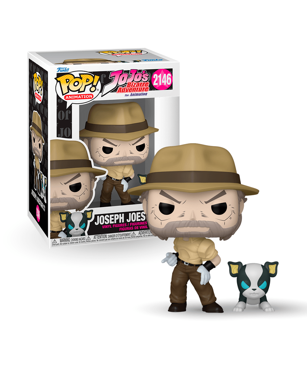 Boneco Funko Pop! JoJo's Bizarre Adventure Joseph com Iggy