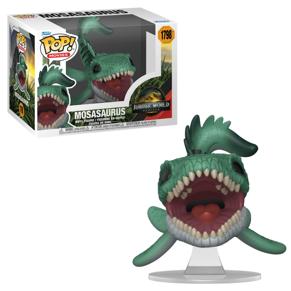 Boneco Funko Pop! Jurassic World Recomeço - Mosassauro