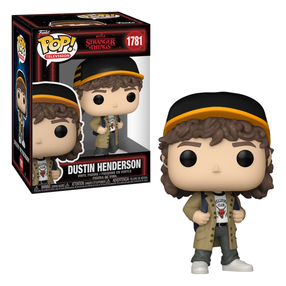 Boneco FunkoPop Netflix Stranger Things T5 Dustin Henderson