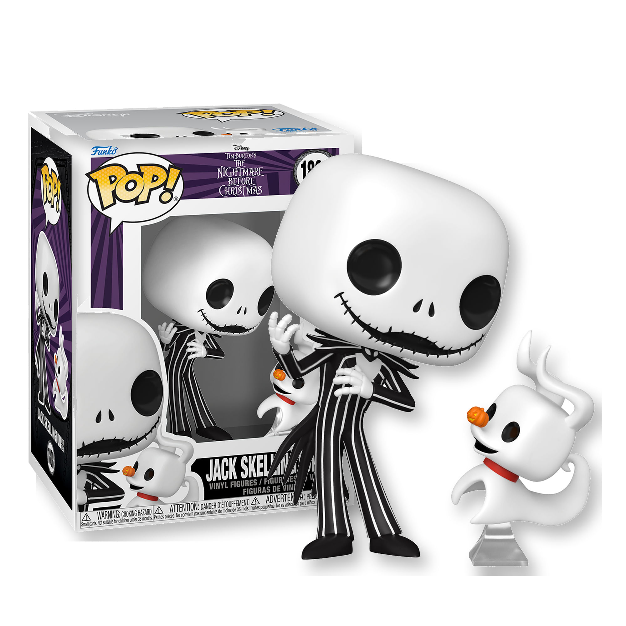Boneco Funko Pop Disney o Estranho Mundo de Jack Jack e Zero