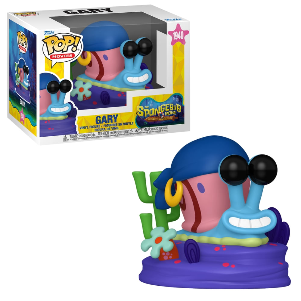Boneco Funko Pop! Bob Esponja o Filme - Gary