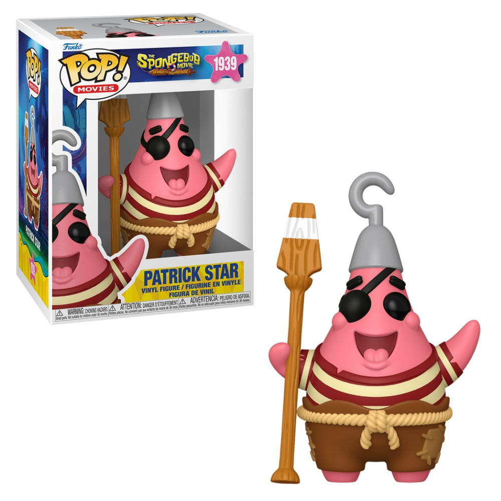 Boneco Funko Pop! Bob Esponja o Filme - Pirata Patrick