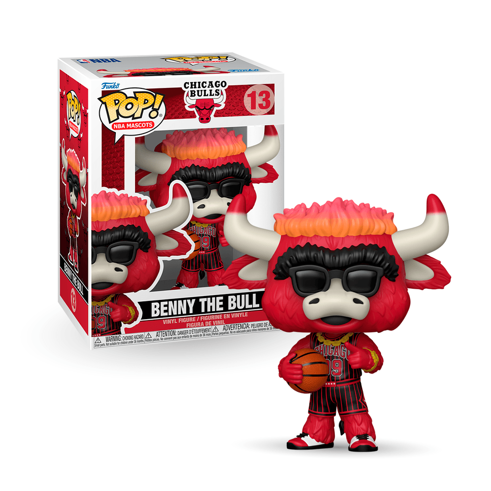 Boneco Funko Pop! Nba Mascotes Bulls - Benny, O Touro